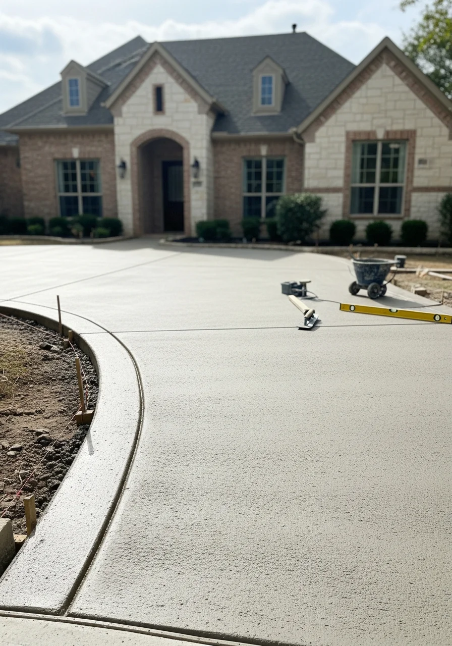 Skilled worker performing precision work on Dallas home exterior during daylight hours.